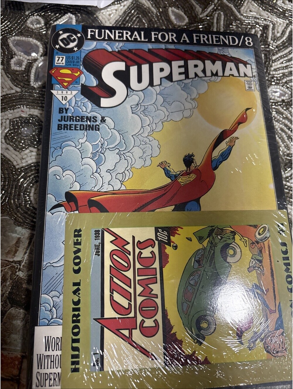Superman Funeral for a Friend Complete Set Volumes 1-9 by Dan Zolnerowich, 1993